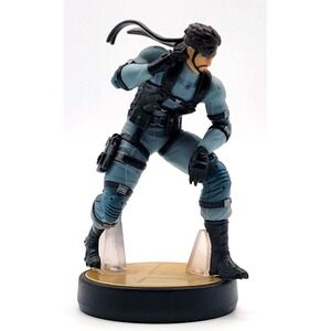 SNAKE NINTENDO AMIIBO FIGURE‎ SUPER SMASH BROS METAL GEAR
